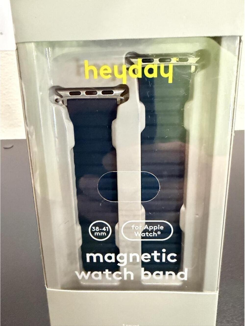 heyday Magnetic watch Band 38mm 40mm 41mm Navy Blue Silicone Strap NIB New